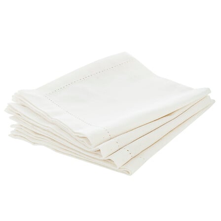 Set 4 Servilletas Chambray White Atmosphera 1 un