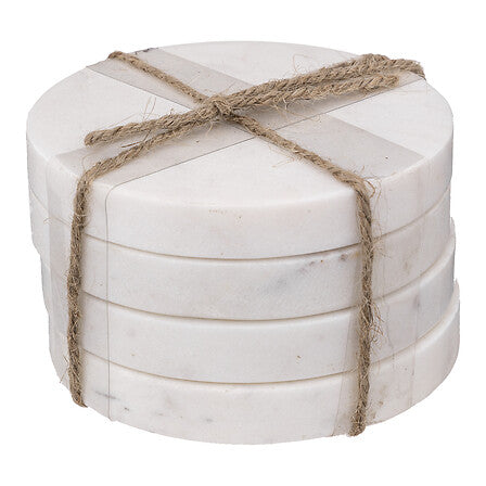 Set 4 Posavasos Mármol White 10 cm SG 1 un