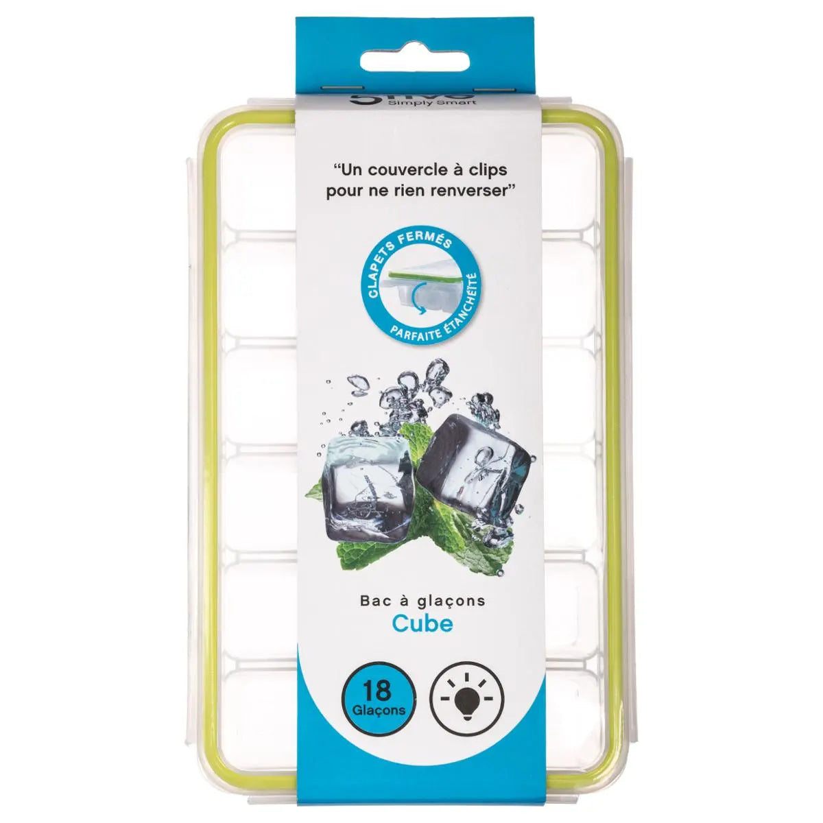 Molde 18 Cubos Hielo con Tapa 5 five 1 un