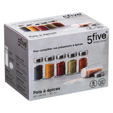Set 6 Especieros Vidrio 5five 1 un