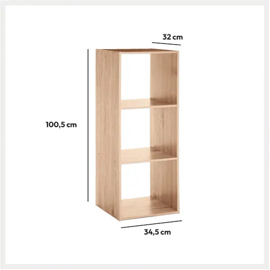 Repisa 3 Niveles Natural 35 x 32 x 100 cm 5five 1 un