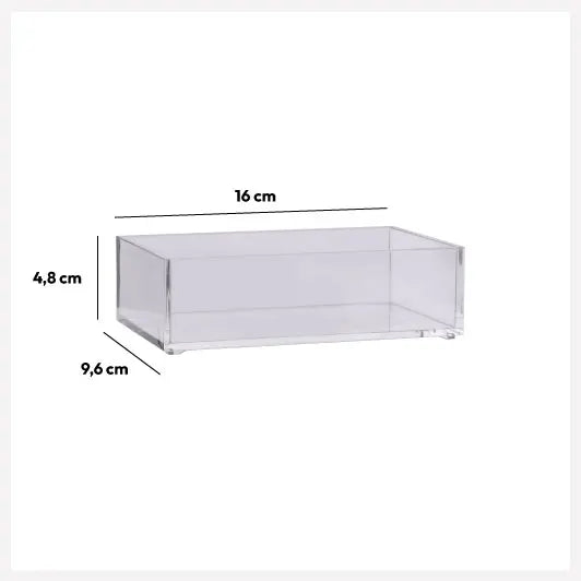 Caja Almacenamiento Acrílico Selena 16 x 4,9 cm 5five 1 un