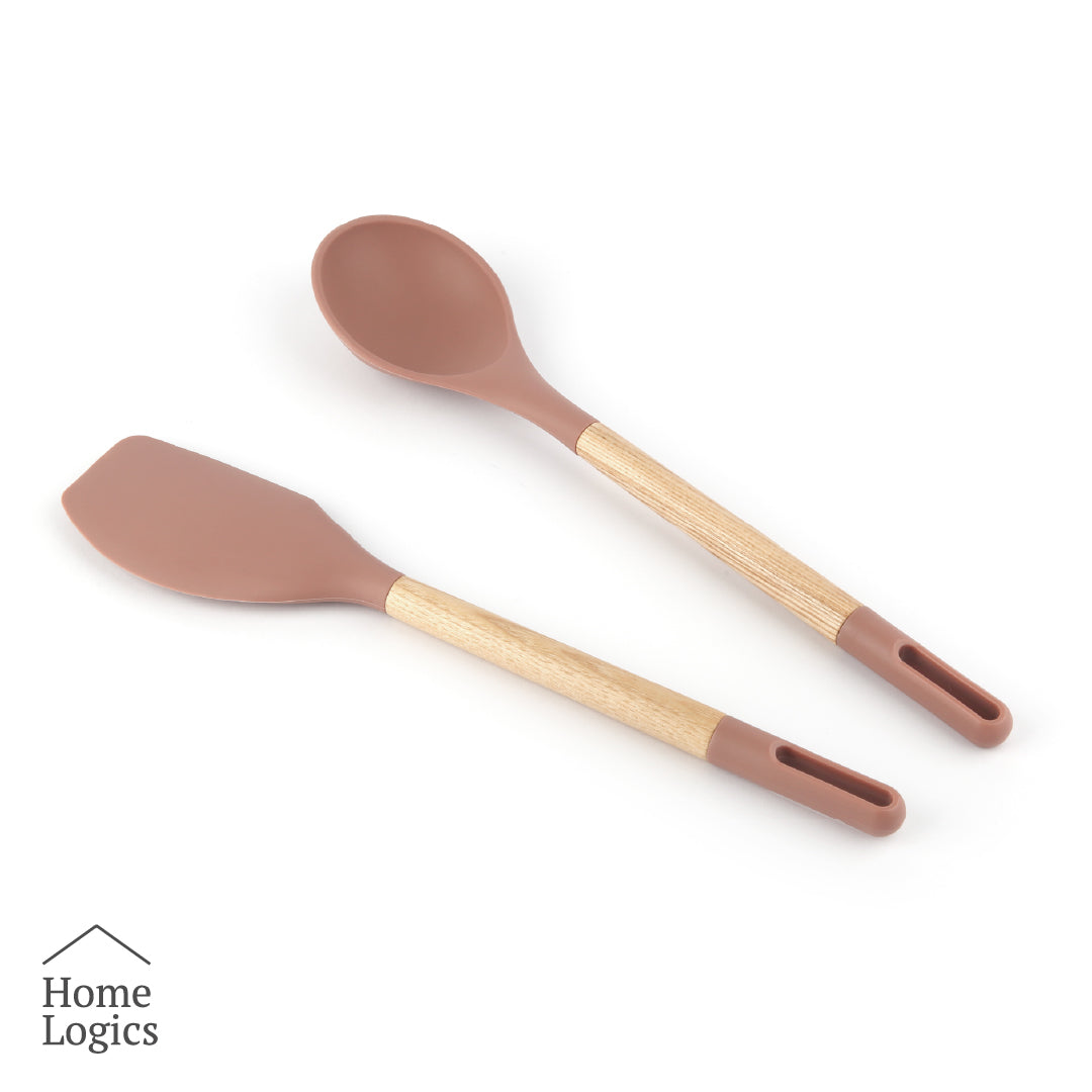 Set Espátula y Cuchara de Silicona Home Logics