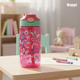 Botella Tritan Kids Antiderrame 480 ml Mariposas Rosada Boppi 1 un