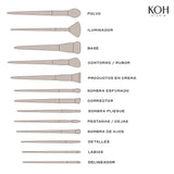 Set 13 Brochas de Maquillaje Essential KOH 1 un