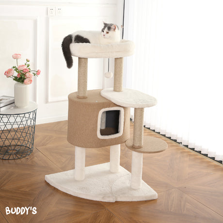 Rascador de Gato Beige Buddy's Pet Supplies