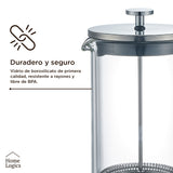 Cafetera Prensa Francesa Double Wall Glass 1 L Home Logics 1 un