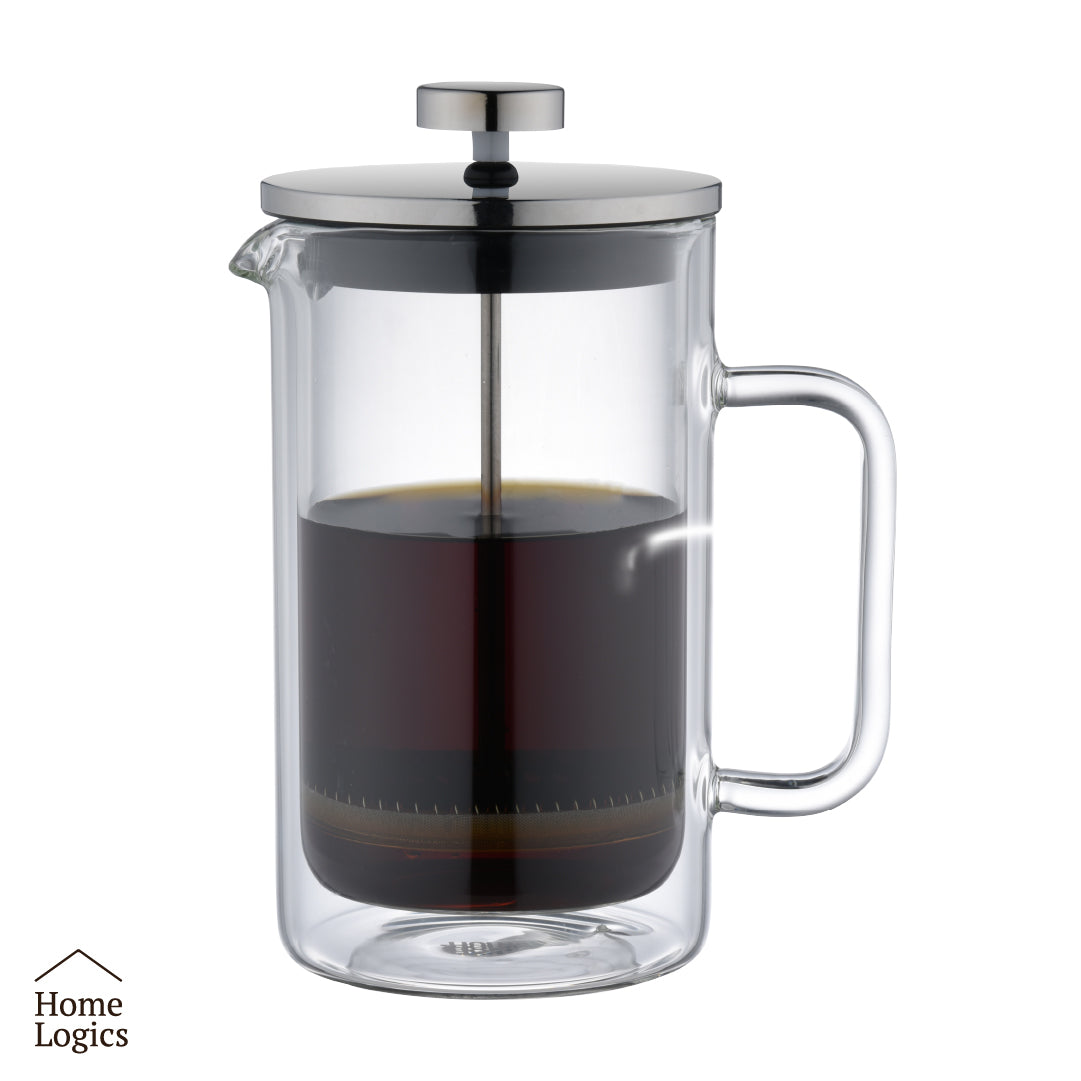 Cafetera Prensa Francesa Double Wall Glass 600 ml Home Logics 1 un