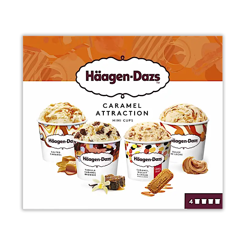 Häagen Dazs Caramel Attraction 4 x 95 ml