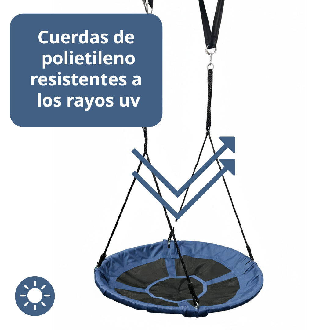 Columpio Exterior Round Azul 100 cm Sensorial SunnyYard 1 un