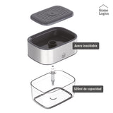 Dispensador Lavalozas Acero Inoxidable con Contenedor 520ml Home Logics 1 un