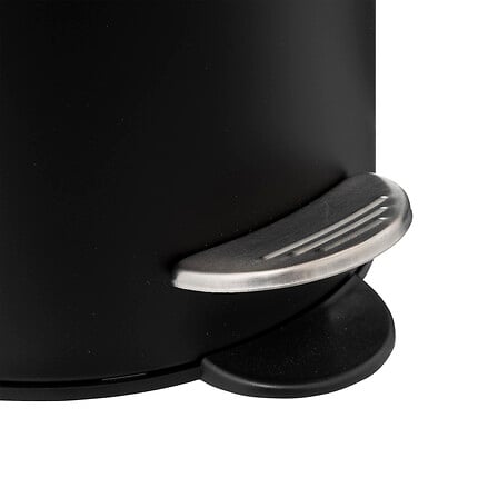 Basurero con Pedal Softclose Black 3L 5five 1 un