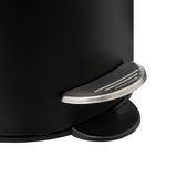 Basurero con Pedal Softclose Black 3L 5five 1 un