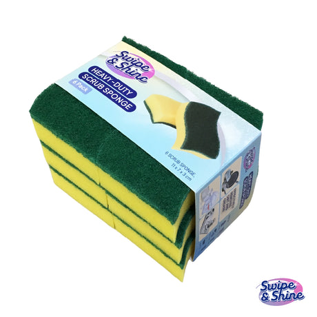 Set 6 Esponjas Alta Resistencia Swipe & Shine 1 un