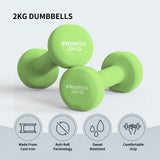 Set de 2 Mancuernas Neoprene Dumbbell 2 kg Proiron 1 un