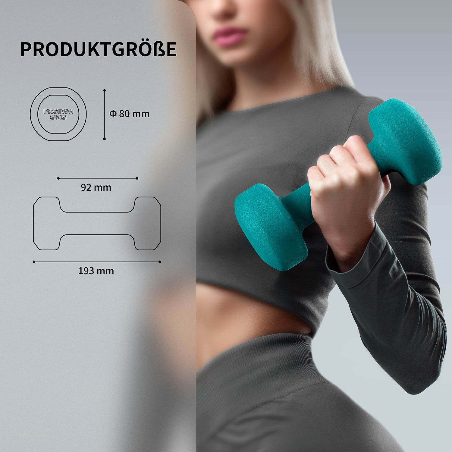 Set de Mancuernas Neoprene Dumbbell kg Proiron un – KiosClub
