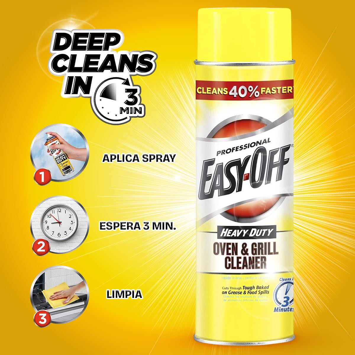 Limpiador en Spray Hornos y Parrillas Easy-Off 680 ml