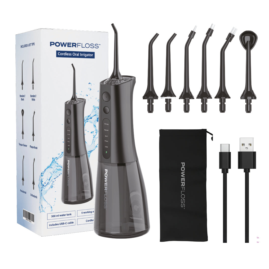 Irrigador Dental Negro con Tanque PowerFloss 1 un