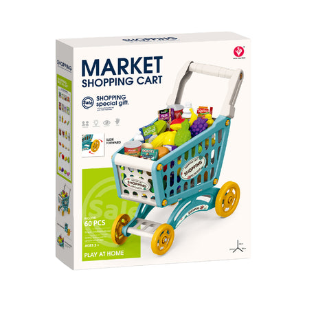 Juego de Carrito de Compras Market 56 Piezas 1 un