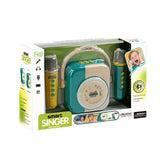 Parlante Karaoke Infantil con 2 Micrófonos 1 un