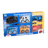 Juego Vehículos de Emergencia para Armar 6 Piezas 1 un