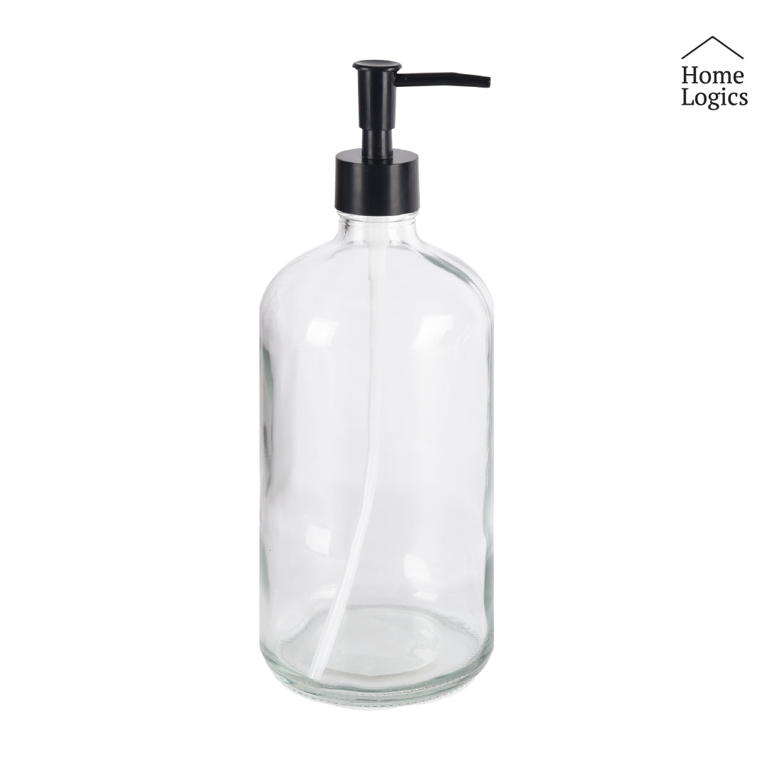 Dispensador Jabón Vidrio Transparente 1L Home Logics 1 un