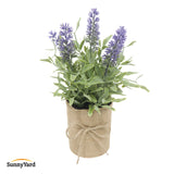 Lavanda Artificial Pequeña con Macetero SunnyYard 1 un