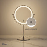 Espejo de Mesa Redondo Led Luam 1 un