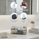 Set 9 Botellas de Viaje de Silicona con Estuche Voyara 1 un