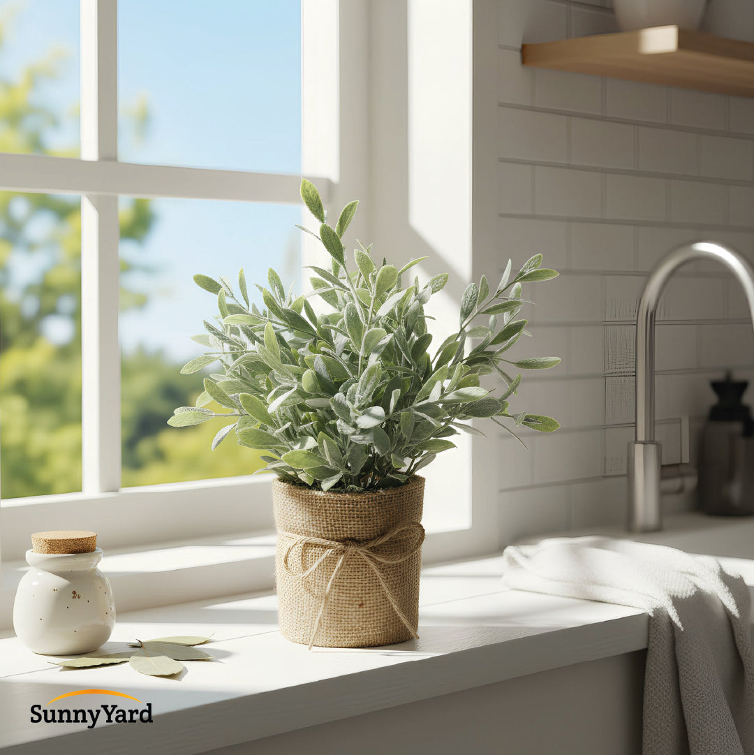 Salvia Artificial con Macetero SunnyYard 1 un