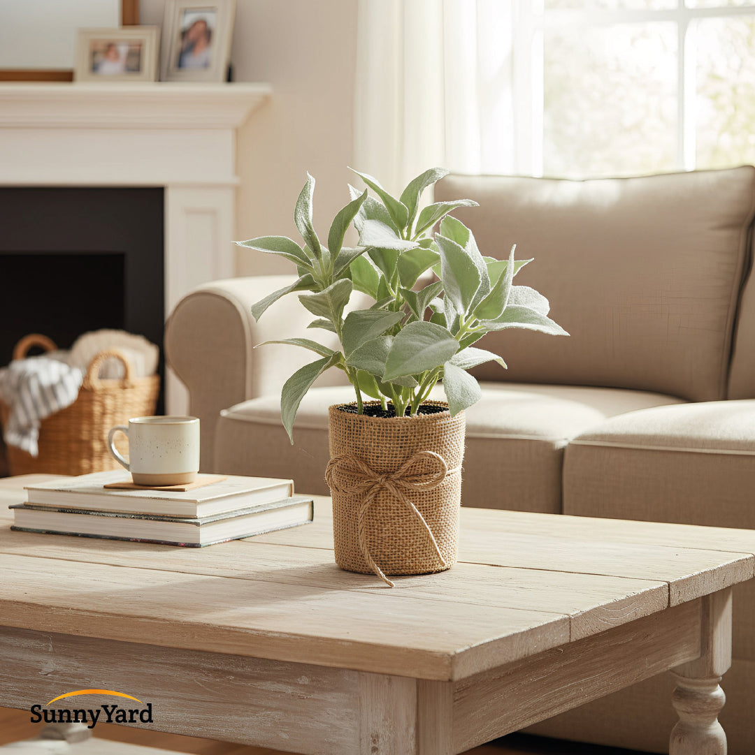 Planta Salvia Artificial con Macetero SunnyYard