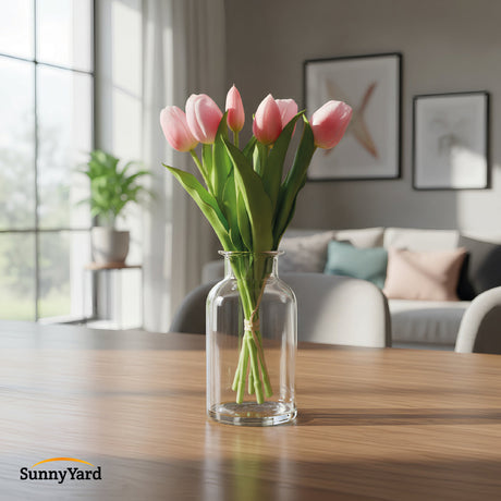 Ramo de Tulipán Pink Artificial SunnyYard 1 un