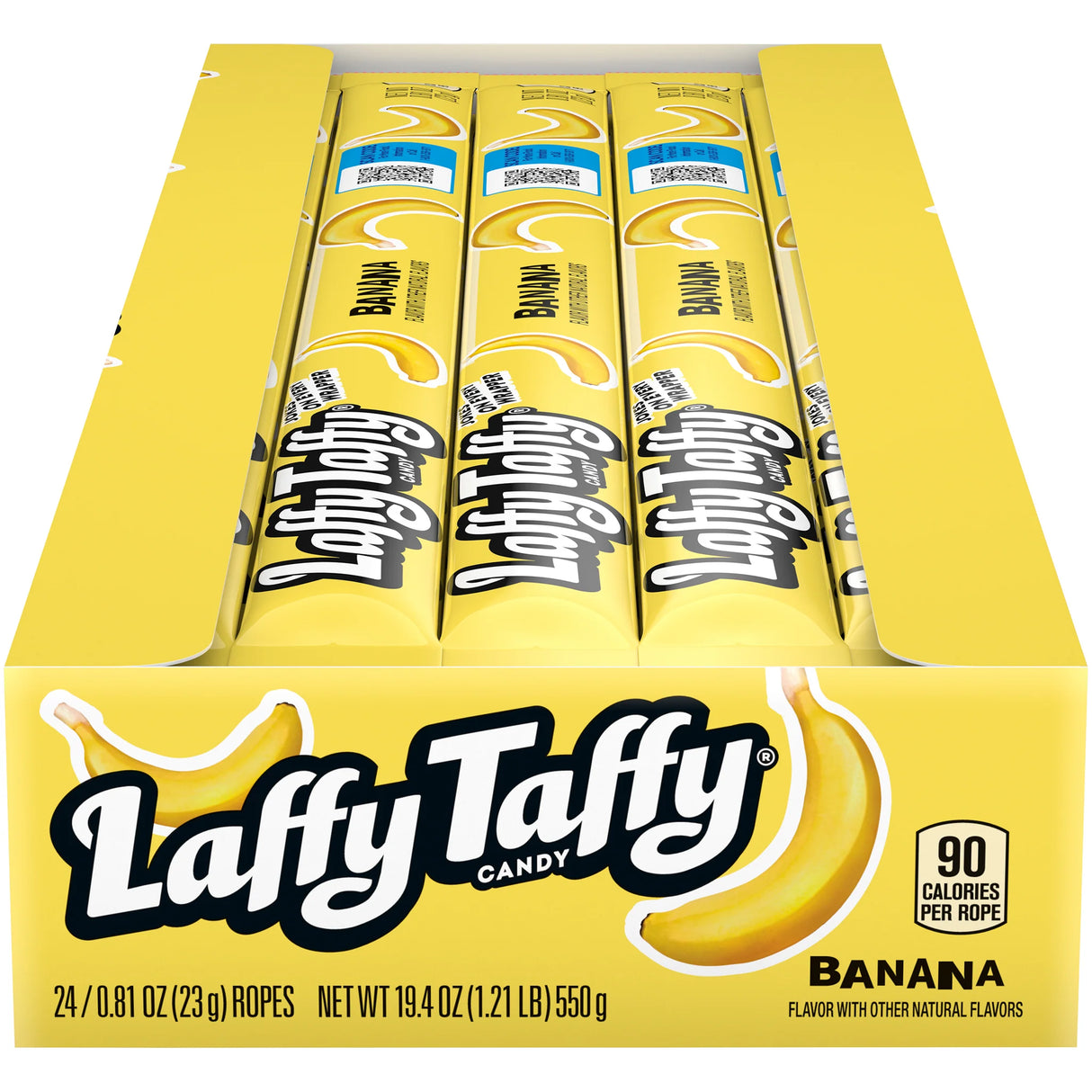 Masticable Rope Plátano Laffy Taffy 24 x 22.9 g