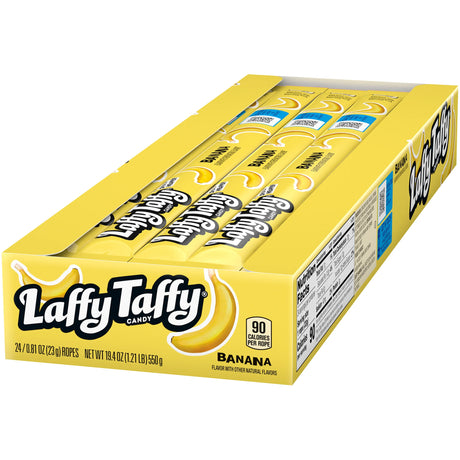 Masticable Rope Plátano Laffy Taffy 24 x 22.9 g