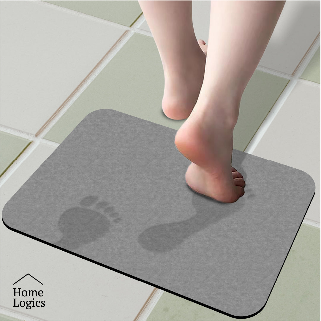 Piso Baño Rubber Gray Home Logics 1 un