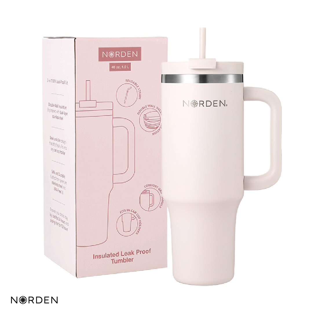 Botella Térmica Tumbler Leak-Proof Pink 1200 ml Norden 1 un