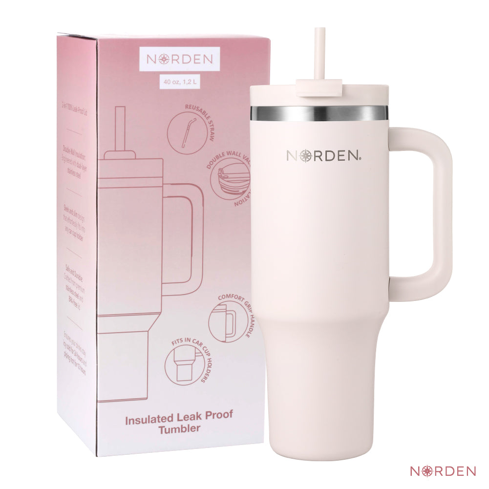 Botella Térmica Tumbler Leak-Proof Pink 1200 ml Norden 1 un