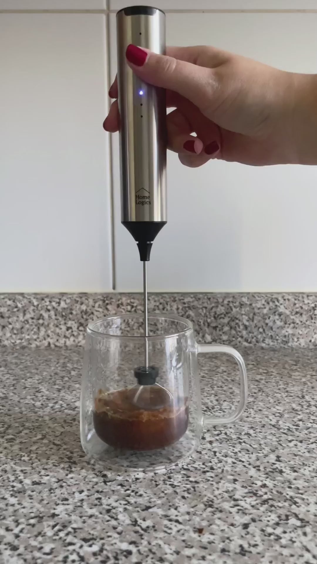 Espumador de Leche Recargable de Mano Home Logics 1 un