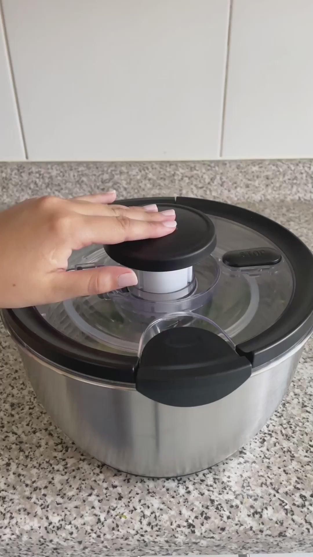 Secador Centrífuga Ensalada Acero Inox 5L Home Logics 1 un