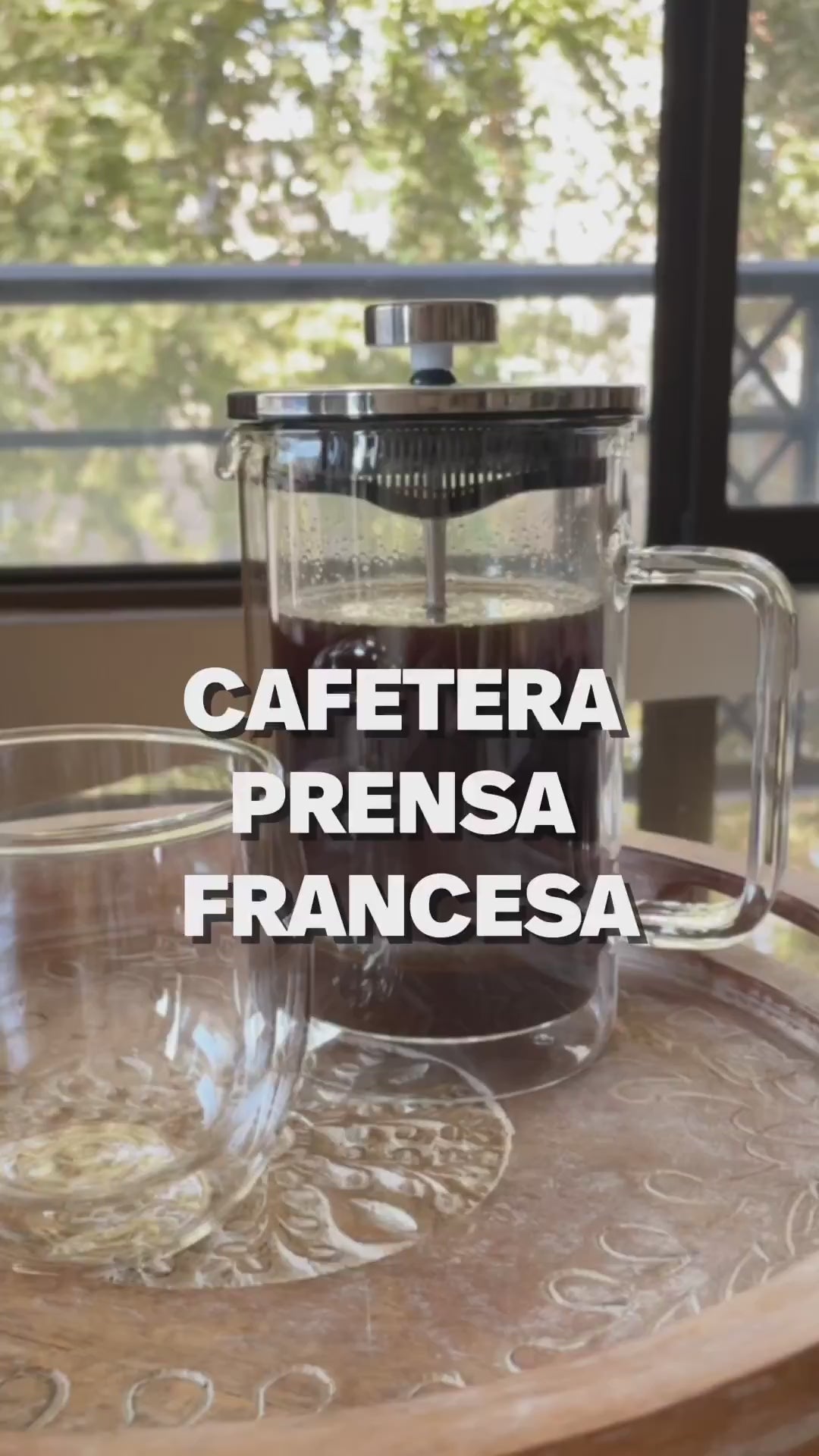 Cafetera Prensa Francesa Double Wall Glass 600 ml Home Logics 1 un
