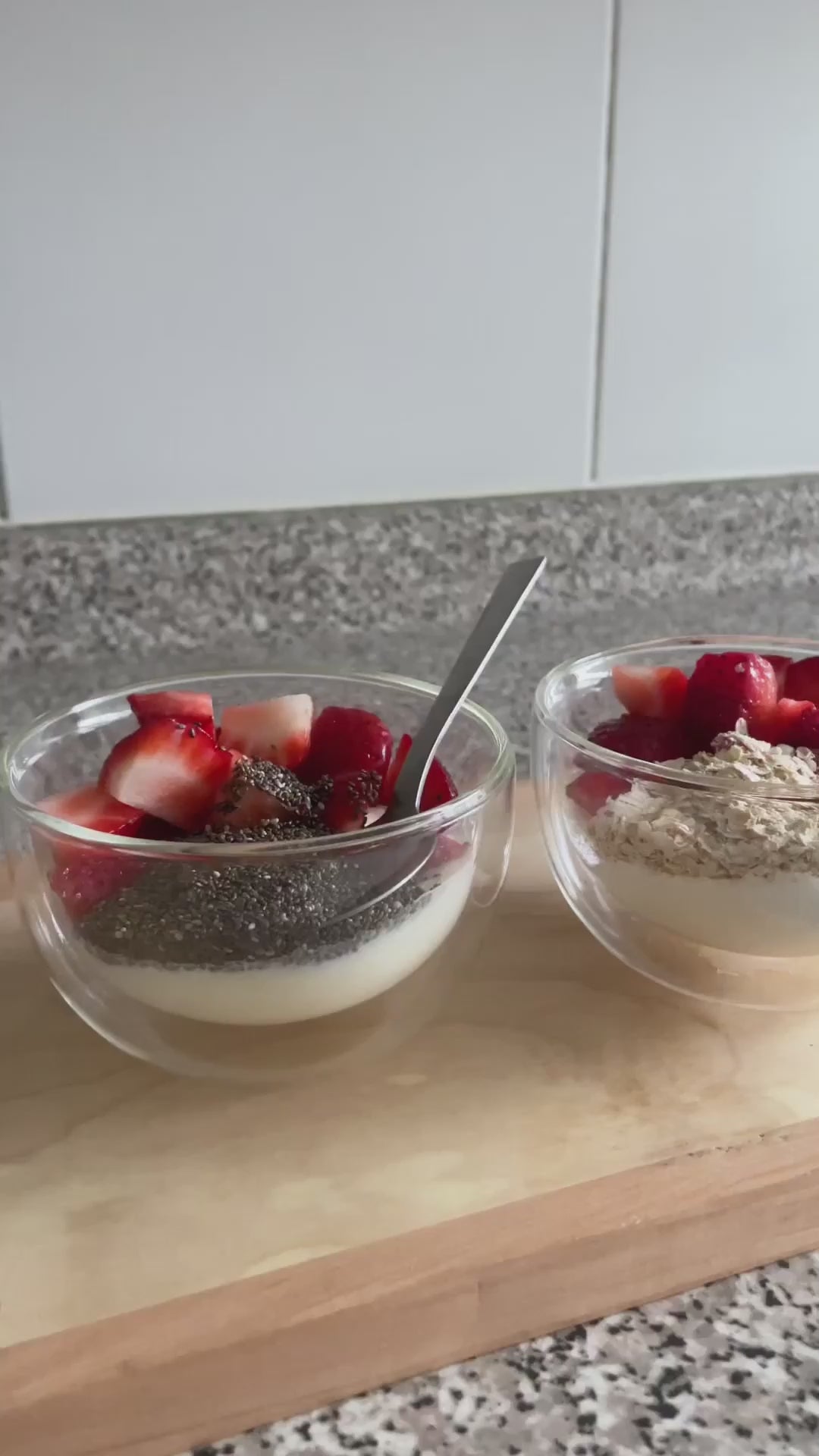 Set 2 Bowls Vidrio Doble Pared 250 ml Home Logics 1 un