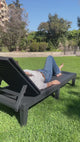 Reposera Reclinable Madera Plástica BlackWood 189 x 58 cm Sunseeker 1 un