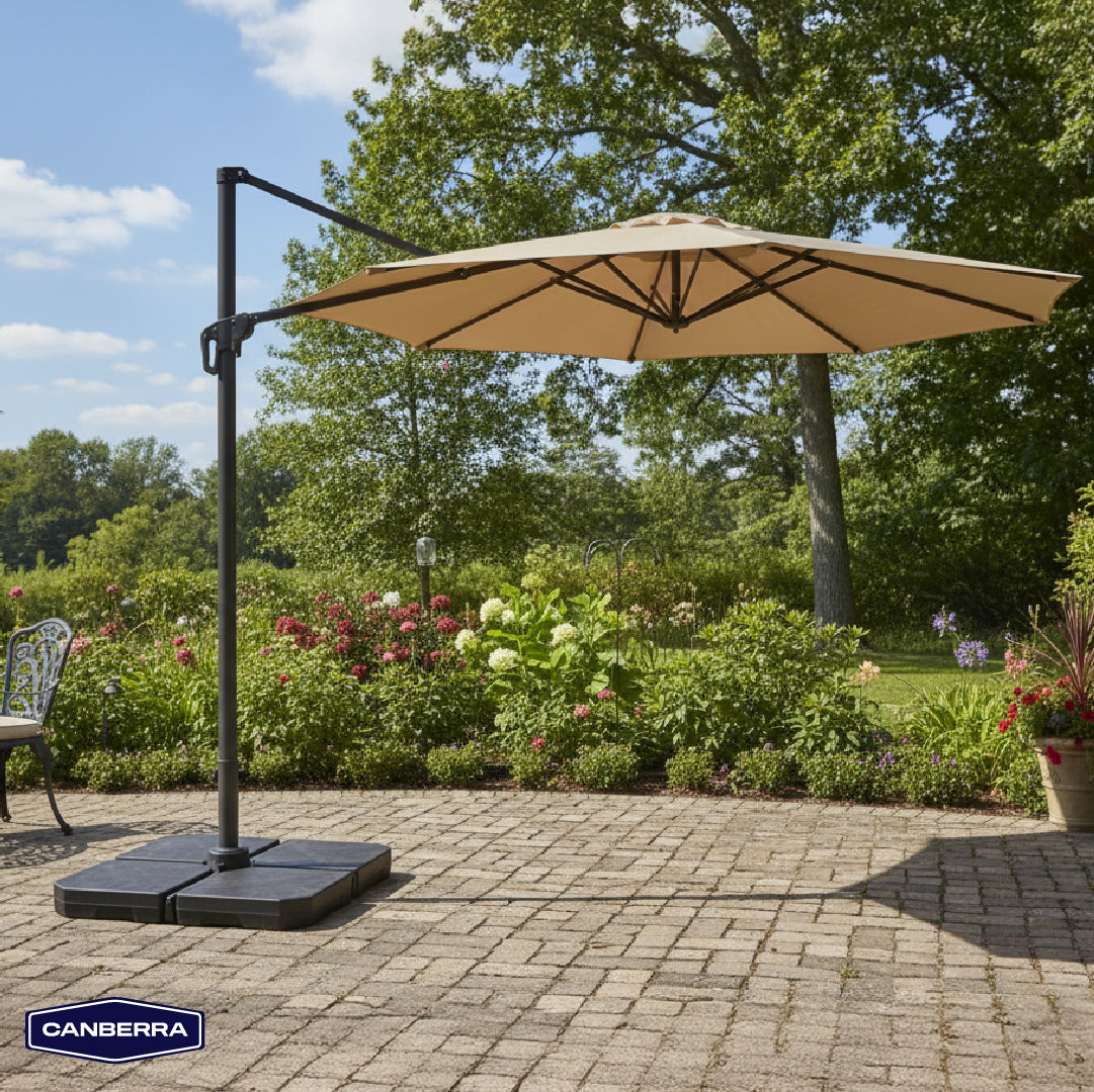 Set Quitasol de Terraza Toscana 3M Canberra 1 un con Base Plástica