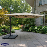 Set Quitasol de Terraza Cuadrado Santorini 3M Canberra 1 un con Base Plástica