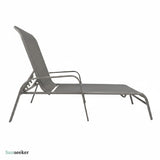 Reposera Acero Reposabrazos 198 x 67 x 52 cm Cool Gray Sunseeker 1 un