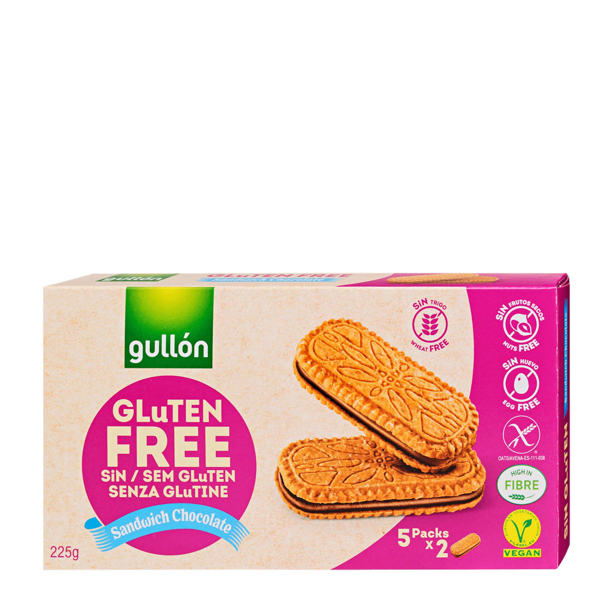 Galletas Sandwich Chocolate Gullón 225 g