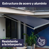 Toldo Retráctil 3 x 2.5 Gray Cranberra 1 un