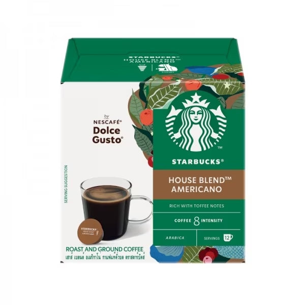 Cápsulas Starbucks Americano House Blend Dolce Gusto 102 g