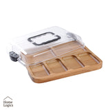 Tabla Aperitivo Portátil con Tapa Acacia Home Logics 1 un
