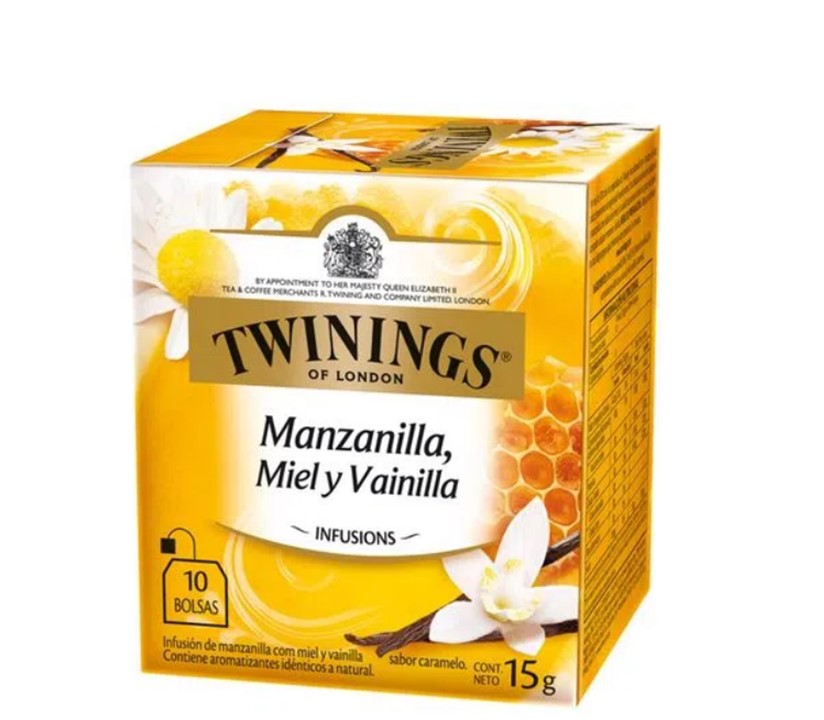 Té Infusión Manzanilla Miel Vainilla Twinings 10 un
